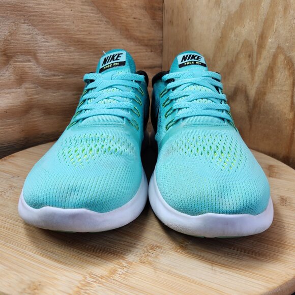 Nike Free RN 2018 Womens Blue Running Shoes Sneakers Size 9 - Picture 2 of 9